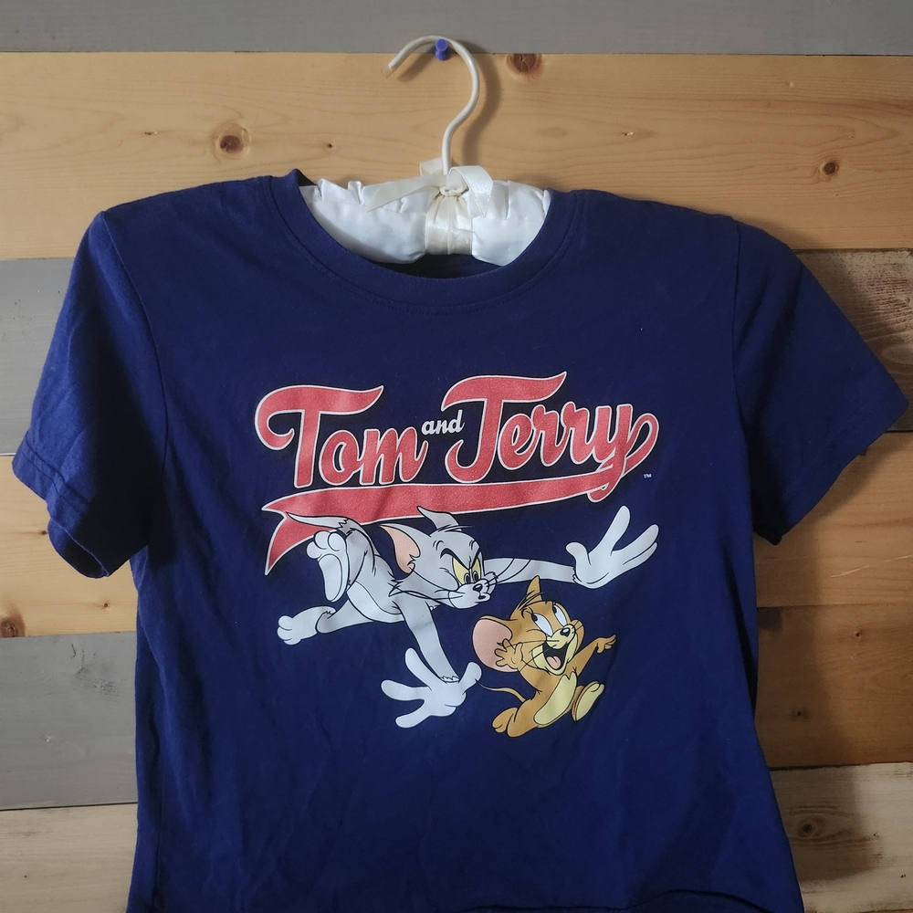 Tom and Jerry Blue T-Shirt Medium